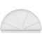 Ekena Millwork Half Round 4 Spoke Architectural Grade PVC Combination Pediment, 62"W x 37-3/4"H x 2-3/4"P PEDPC062X380HRO04 - alternate 2